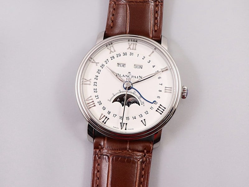 OM factory Blancpain Blancpain Villeret Classic 6654 V3 Super Clone with 0.6mm Thinner White Dial, 0.6mm and Top CollectQuality