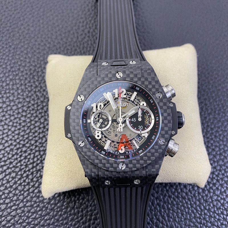 Top CollectHENBRO BIG BANG Series 45.5mm Carbon Fiber Case Watches