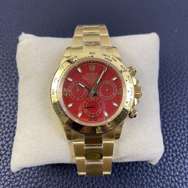 Top CollectRolex Daytona with 4130 Movement, BLKEN Customized Red Moon Edition