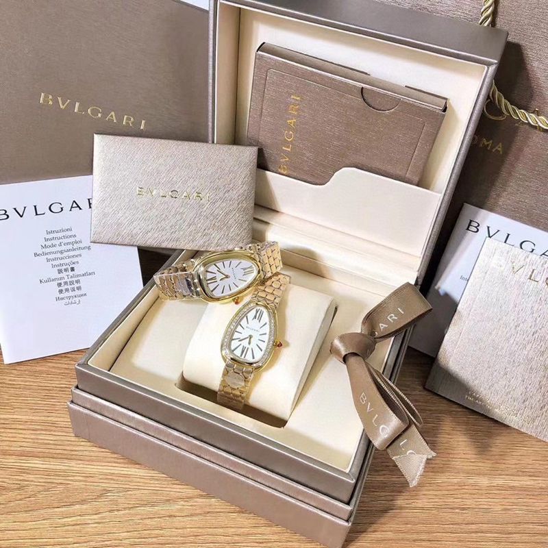 Bvlgari CollectWatches Ladies Serpenti Seduttori Gilt Snake Shadow Highest Edition Original Open Mold