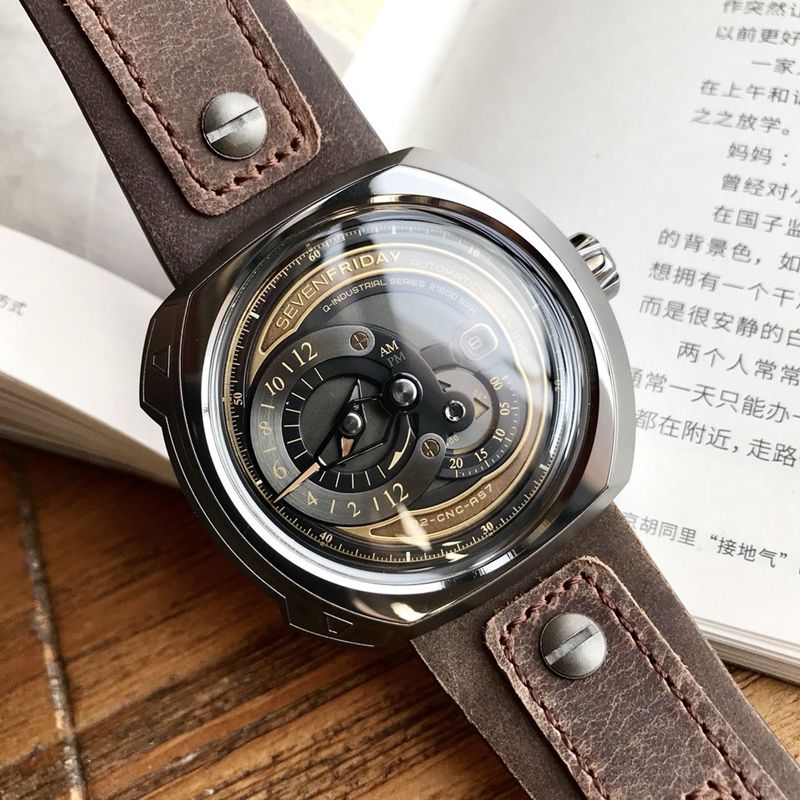 Sevenfriday Top Super Clone Automatic Mechanical Men's Watches with NFC Anti-Replicaing Retro Industrial Style