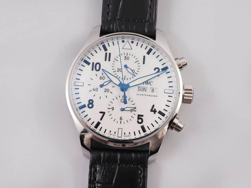 IWC 3777 Pilot's Watch Chronograph Series ZF Classic Perfect Upgrade with Anti-Glare Blue Coating