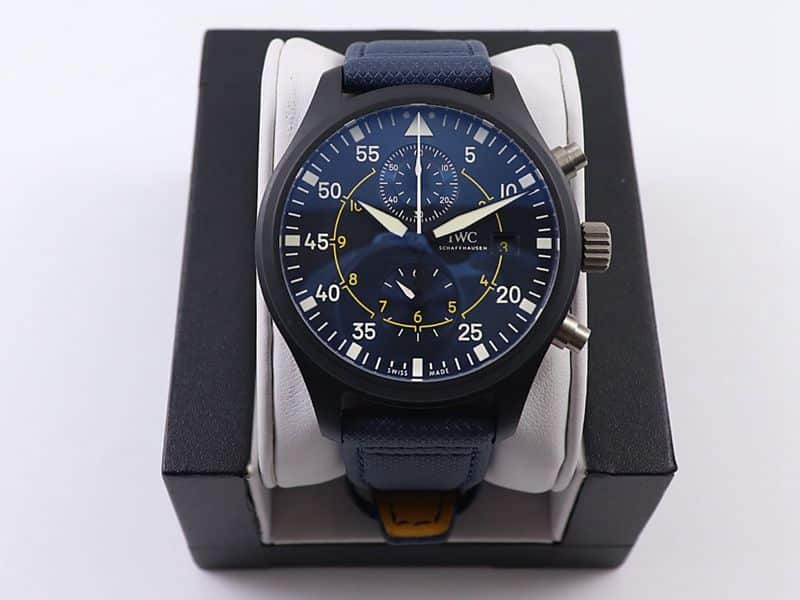 IWC Pilot's TOP GUN Naval Chronograph: Ceramic Case Masterpiece with Highest-Version Super Clone Quality