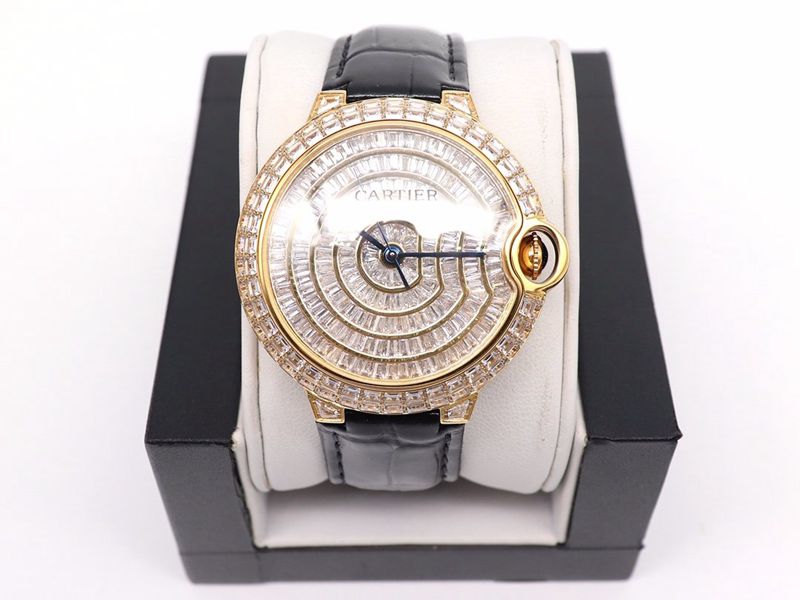 Cartier high Collectwatches Cartier Blue Balloon Square Diamonds Sky Star Watch