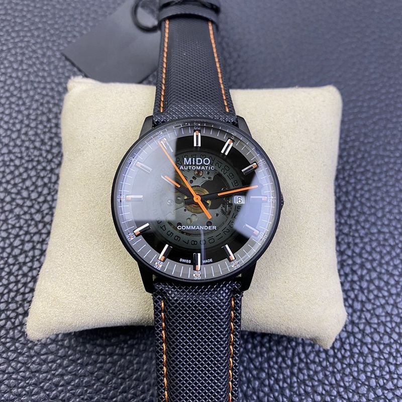 Mido Commander Gradient Champs Elysees Smoky Dial 80-Hour Exposed Movement Watch