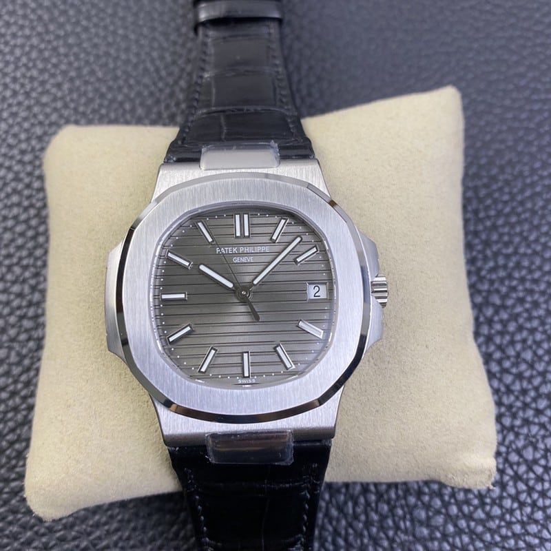 Patek Philippe 5711G-001 Nautilus 3K Factory Men’s Sports Elegance Super Clone in Dark Gray Dial, White Gold Case