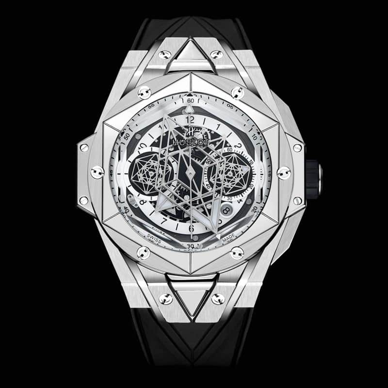 Hublot BigBangSangBleuII 45mm Super Clone Tattoo Men’s Mechanical Watch with Geometric Shapes