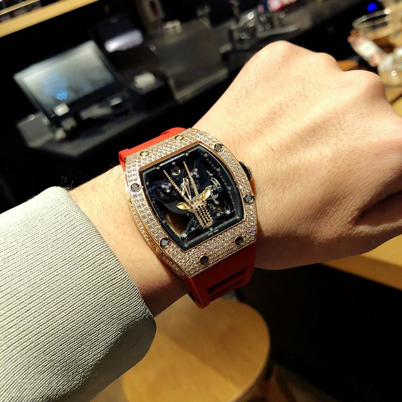 Richard Mille CollectWatch RichardMille Gypsophila Series Men's Mechanical Watch Front View