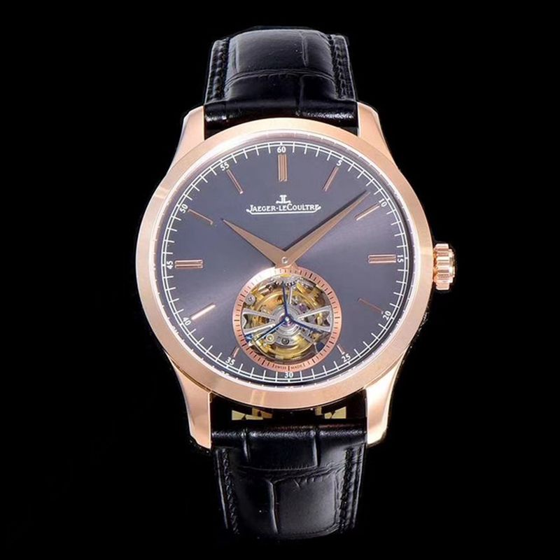 Jaeger-LeCoultre Master 1662451 Series Cal798 Automatic Genuine Tourbillon Men's Watch, High-Quality Super Clone with Sapphire Crystal Mirror