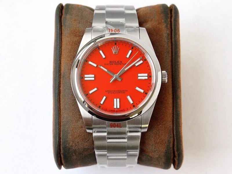GS Factory Rolex Oyster Perpetual Pokémon 41mm Big Red Dial Premium CollectWatch - Large Factory Fine Imitation