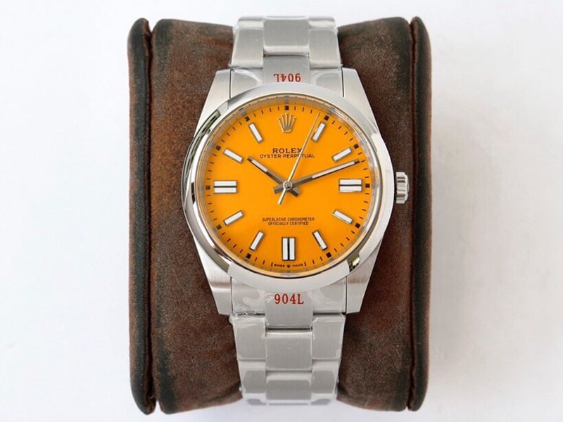 GS factory Rolextop-tier Collectwatch Oyster Perpetual Pokémon 41mm yellow plate front view