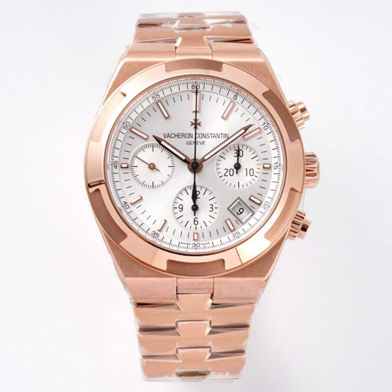 Vacheron Constantin Overseas 5500V V2 Newly Updated Men’s Mechanical White Dial Watch with Interchangeable Bracelet System and One-Touch Quick-Release Straps