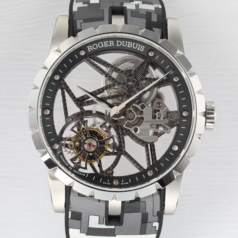 Premium Roger Dubuis EXCALIBUR Tourbillon Collectwith Flying Escapement & Extended Power Reserve