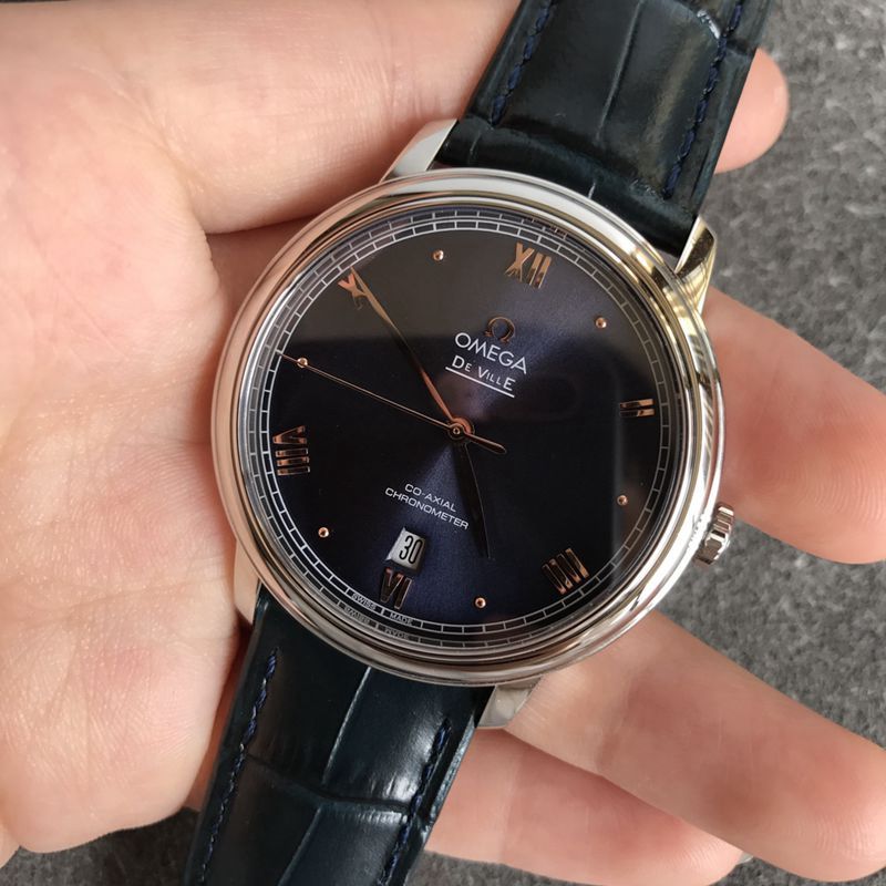 Omega Butterfly Series Black Face Men’s Mechanical Super Clone with Brushed Dial Finish