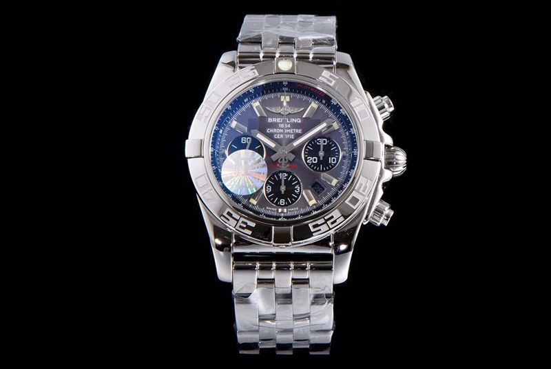 Breitling Aviation Chronograph Series AB011011 Pilot Steel Bracelet Top Super Clone with Gray Dial and ASIA7750 Automatic Movement for Men
