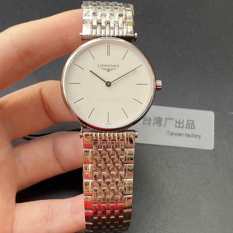 Premium Ultra-Thin Longines La Grande Classique Quartz Couple Watches with Sapphire Mirror and Steel Belt