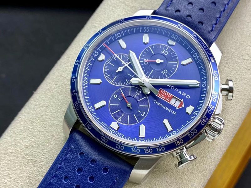 Chopard MilleMiglia Blue Dial Sports Wristwatch - V7 Factory Exclusive Custom Movement Men's Mechanical Collect