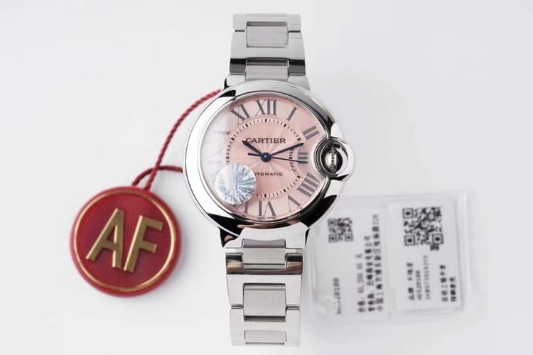 AF Factory Cartier Blue Balloon 33 Women's Automatic Mechanical Watch with Sapphire Crystal Dial