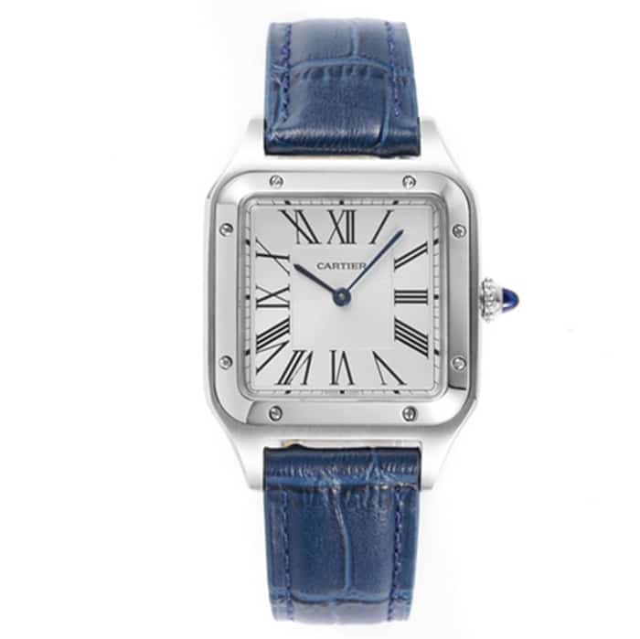 Cartier Santos-DUMONT WSSA0022 Couple’s Watch with 316L Steel and Blued Steel Hands