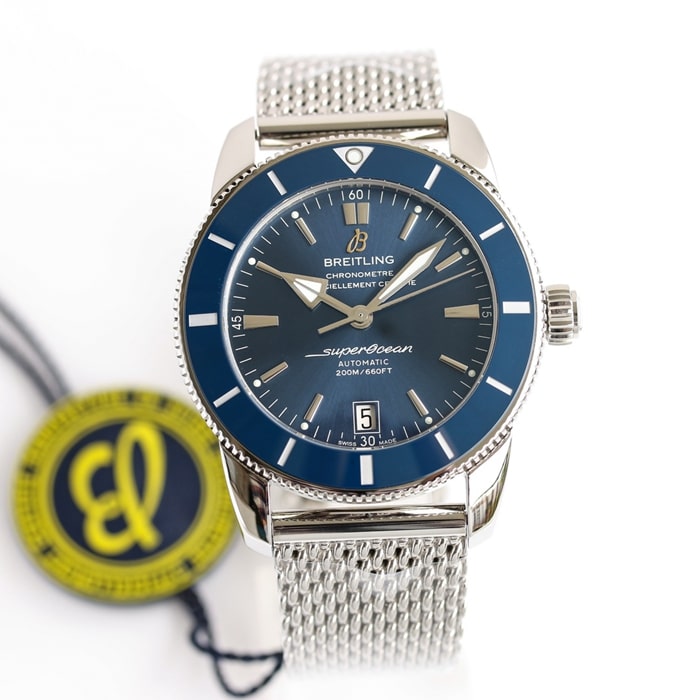 Breitling Super Ocean Heritage II 42mm Blue Dial Mechanical Watch with Asia-2824 Movement