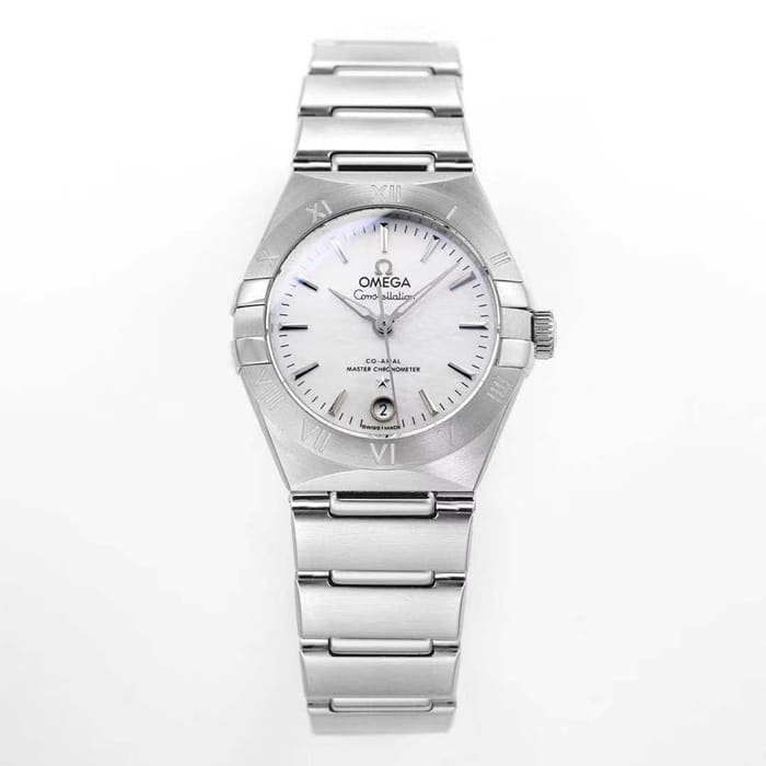 Omega Constellation Women’s White Dial Fifth Generation Steel Bracelet High-End Replica Timepiece