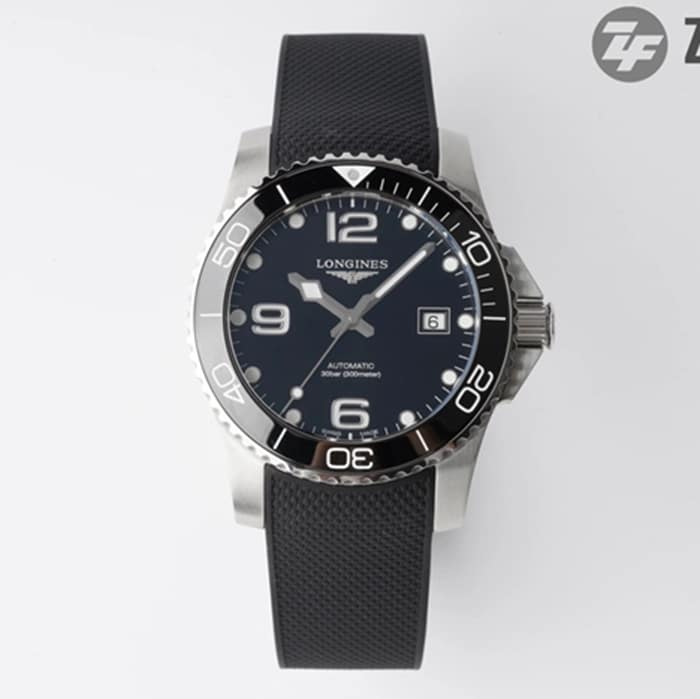 Longines Concas (Conquest) Series Men’s Black Dial Leather Strap Watch – ZF Super Clone Water-Resistant Overlord