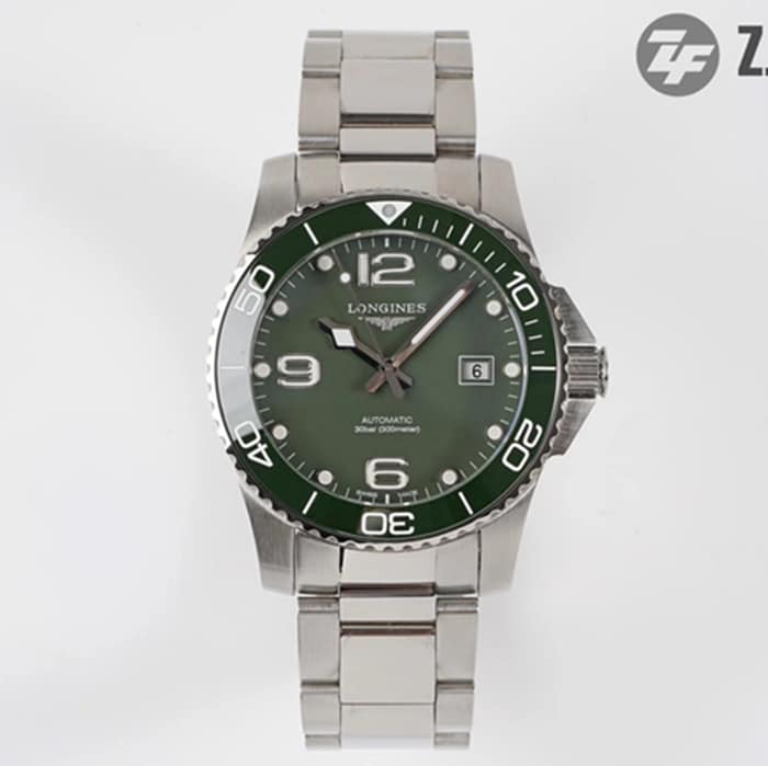 Longines Conquest Series ZF Water Overlord CollectGreen Dial, Aquatic Focus Steel Mechanical Watch ZF