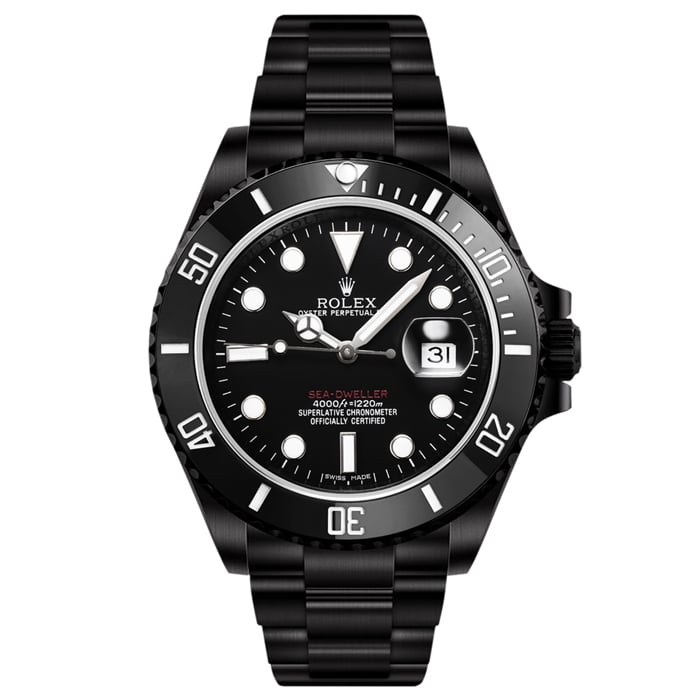 Big Factory Rolex Rolex Submariner Aqua Ghost Series Reloj de pulsera de acero con esfera negra