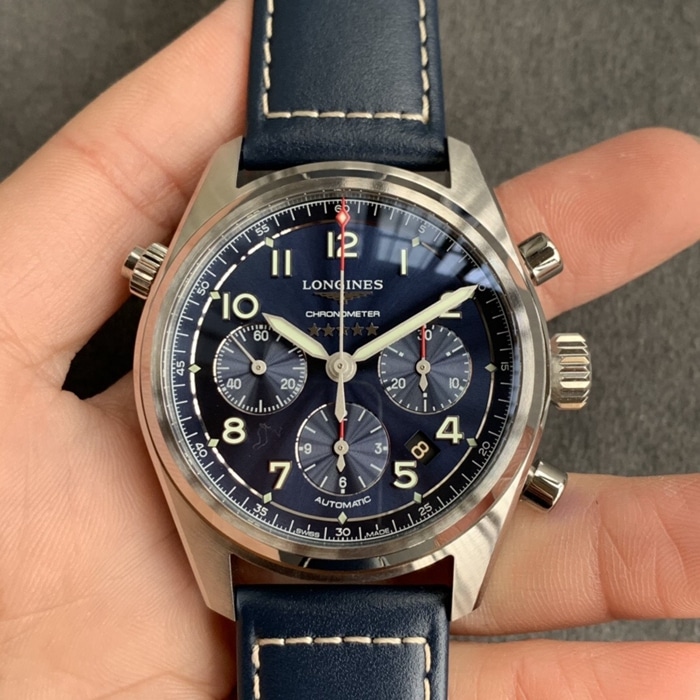 CF Factory Longines Men’s Blue Dial Forerunner Strap Watch Review – Super Clone Large-Factory Collect