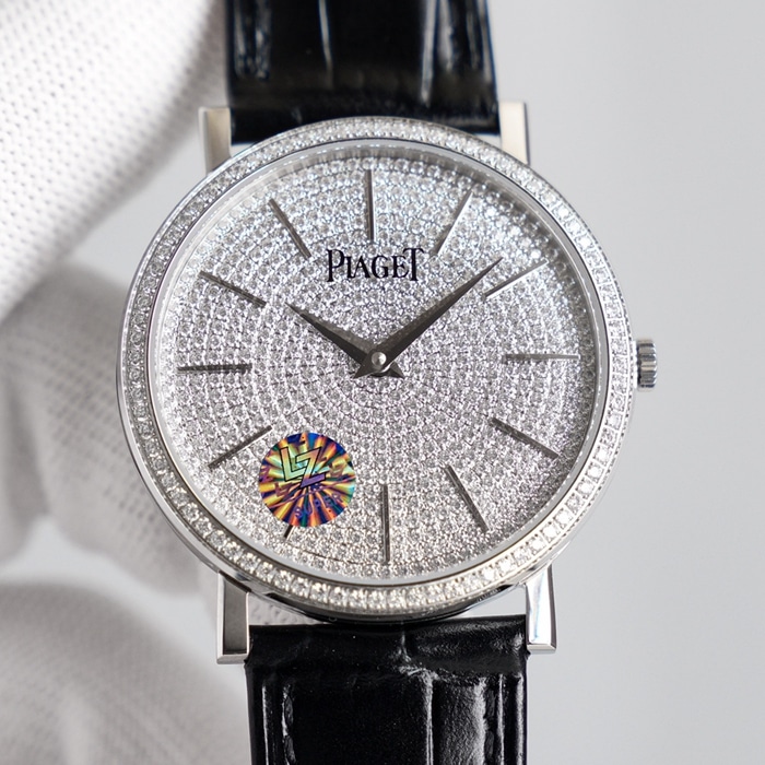 Piaget Altiplano Men's Gray Dial Automatic Watch: Top Super Clone Quality with Baton Indexes