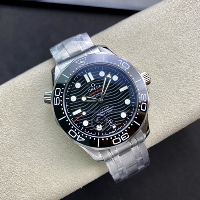 Réplica de reloj de buceo Omega Seamaster 300M de primera calidad con correa de acero y esfera de cerámica