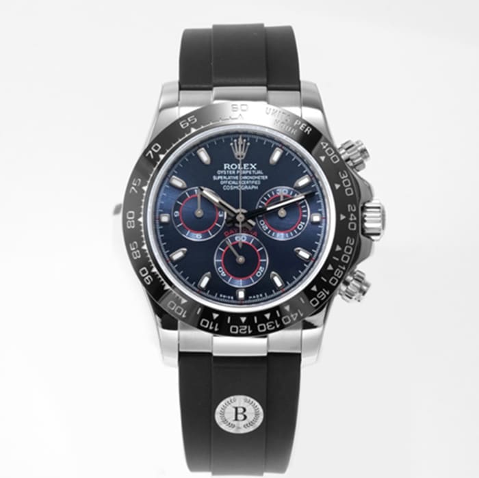 Super Clone Rolex Rolex Men's Blue Dial Cosmograph Daytona Watch – 904L Steel & Cal.4130 Movement