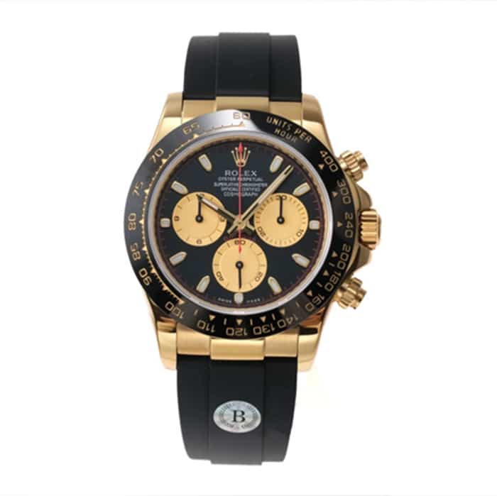 Rolex Top High-Quality Men's Black Dial Cosmograph Daytona Watch in 904L Steel