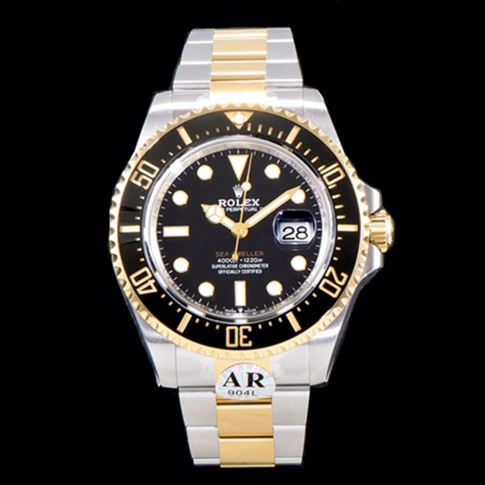 Rolex Men's Black Dial Steel Band Watch: AR Factory 904 Steel Super Clone Masterpiece