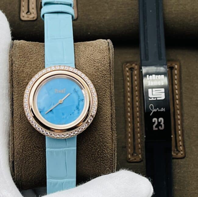Piaget Women's Hourly Collection High-Quality Super Clone Blue Dial Diamond-Set Steel Case