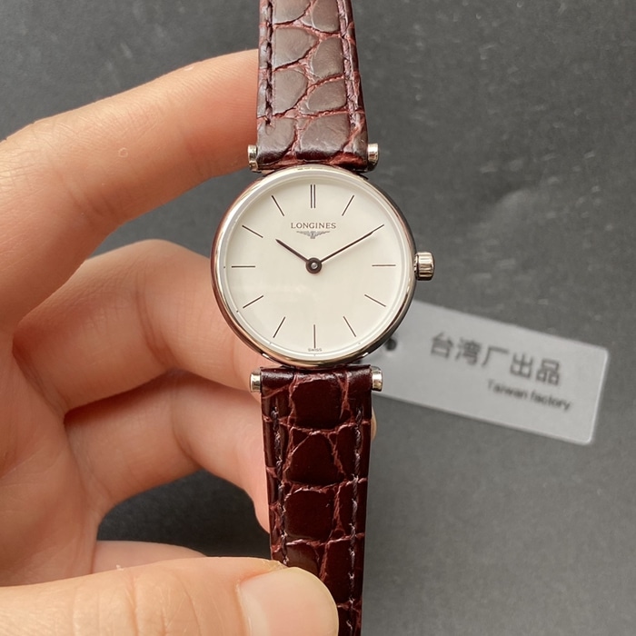 Longines La Grande Classique Couple Watch, Ultra-Thin White Dial Brown Strap 1:1 Replica, Solid and Well-Finished</final