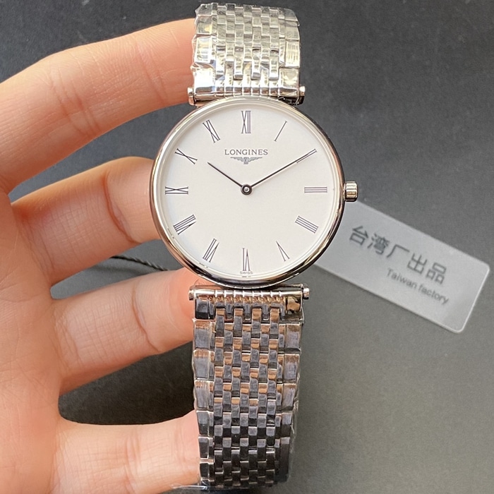 Premium Replica Longines Couple Watch White Dial Steel Bracelet La Grande Classique de Longines Ultra-Thin Series