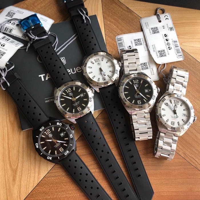 Top Super Clone TAG Heuer F1 Mechanical Watch for Men with Black Dial, Solid Case Construction Steel Bracelet, Sapphire Crystal, Super-Luminous Hands