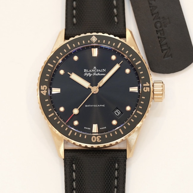 GF Blancpain Fifty Seekers Series Men’s Black Dial Black Nylon Strap Watch - Top Super Clone Quality