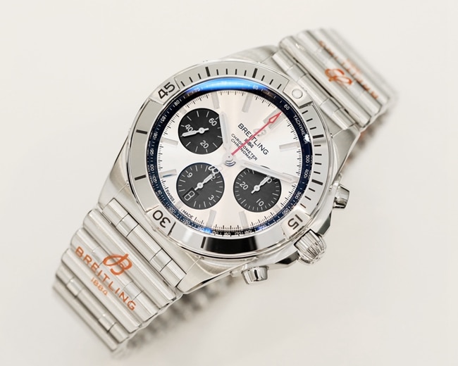 GF Breitling Chronomat Men’s White Dial Stainless Steel Bracelet Automatic Mechanical Watch, the Steel Bracelet King