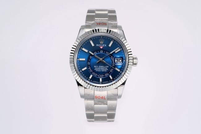 Rolex Voyager Series Blue Dial Oyster Steel Bracelet Automatic Mechanical Watch with Sapphire Crystal