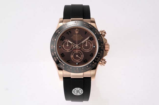 Top Réplica Rolex Masculino Placa Preta Pulseira De Borracha Popular Cosmograph Daytona Relógio Mecânico Automático