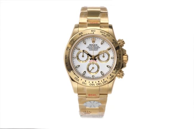 Top CollectRolex Men's White Plate Steel Strap Hottest Cosmograph Daytona Mechanical Watch