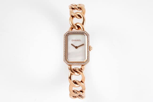 Modern Refined Chanel Premiere Women’s Rose Gold Steel Octagonal White Dial Watch