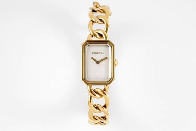 Chanel Premiere Women’s Octagonal White Disk Gold Steel Band Refined Quartz Watch Premium Replica Watch Brand 2277