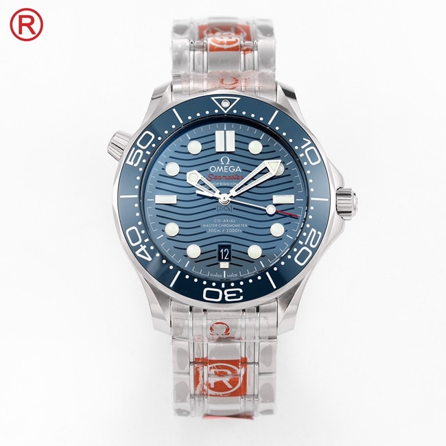 Omega Seamaster 300M Top CollectMen’s Mechanical Watch with Blue Dial, Ceramic Bezel and Steel Bracelet