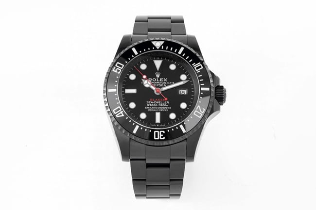 Top Super Clone Rolex Men’s Black Dial Steel Bracelet Water Ghost Custom Automatic Watch with Diamond Carbon Case and Ceramic Bezel