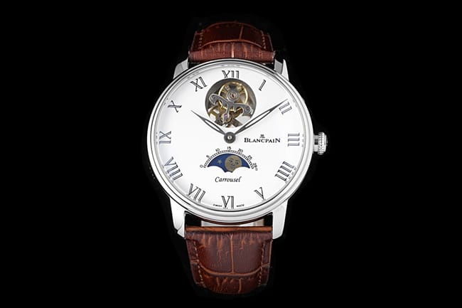 JBF Blancpain Factory V3 Version Tourbillon Classic Full Series Men's White Dial Brown Strap Mechanical Watch, Domineering Upgrade Craftsmanship
