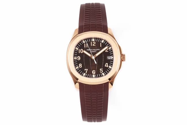 ZF Patek Philippe AQUANAUT 5167R-001 Men’s Super A Clone Watch, Dark Brown Dial, 18k Rose Gold Case, Sapphire Crystal, Integrated Cal.324 Movement