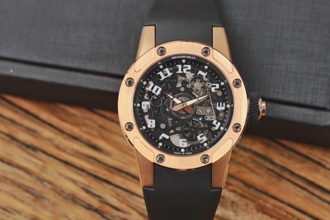 Green Factory Richard Mille Super Clone Skeleton Mechanical Watch - Richard Mille Richard Mille RM 63-01 Men’s Black Rubber Band, Classic Disc Complex Construction Timepiece